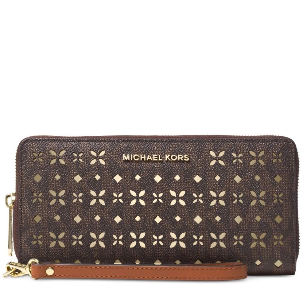 Michael Kors Large Continental Flora Perf Wallet - Picture 1 of 3